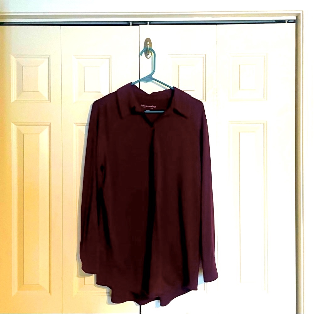 Soft Surroundings Purple Eggplant Tunic